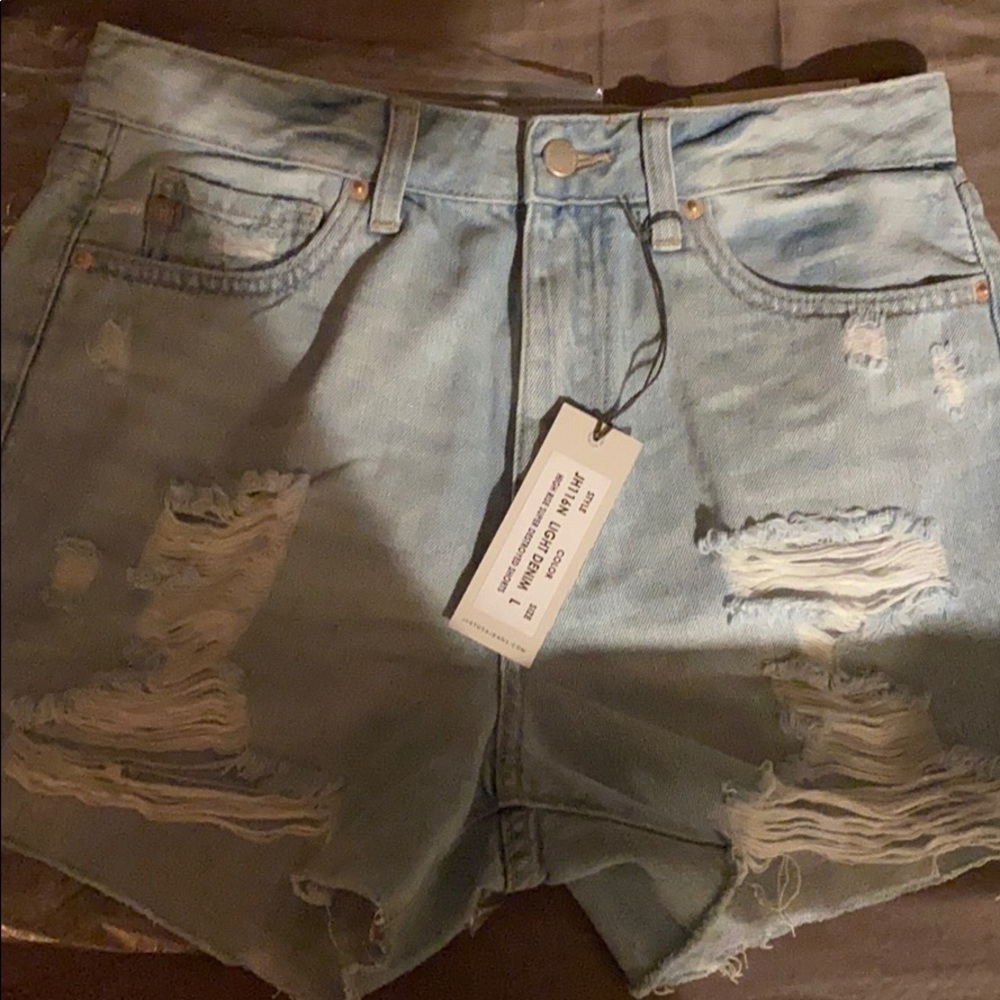 COPY - NanaMacs High Rise Super Destroyed Shorts
